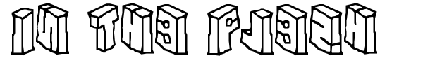 In The Flesh font preview