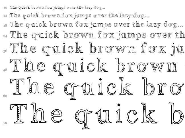 Indifference font waterfall