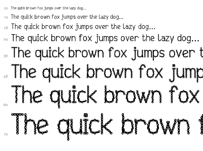 Injancromvela font waterfall