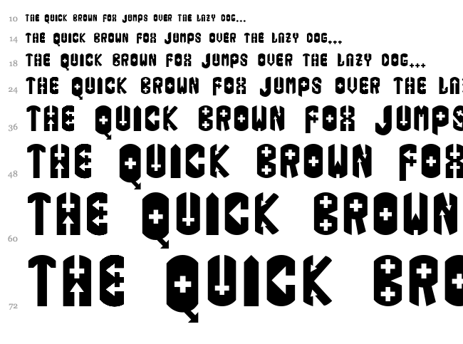 Iphis font waterfall