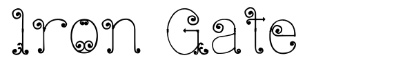 Iron Gate font