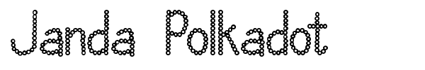 Janda Polkadot font