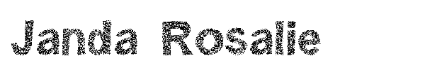 Janda Rosalie font