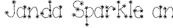 Janda Sparkle and Shine font