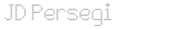 JD Persegi font preview