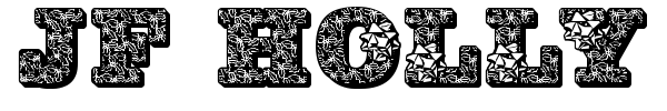 JF Holly font preview