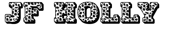 JF Holly font preview