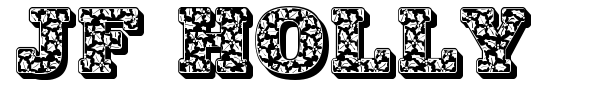 JF Holly font preview