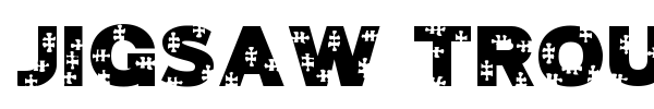 Jigsaw Trouserdrop font