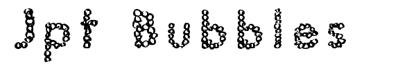 Jpt Bubbles font