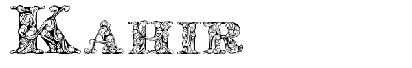 Kahir font