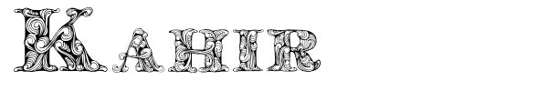 Kahir font preview