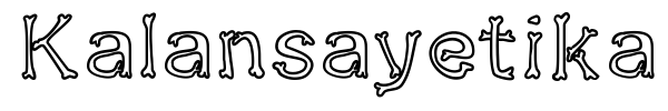 Kalansayetika font