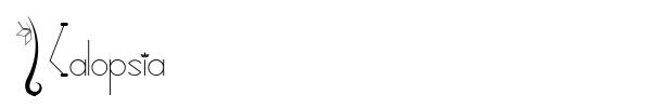 Kalopsia font