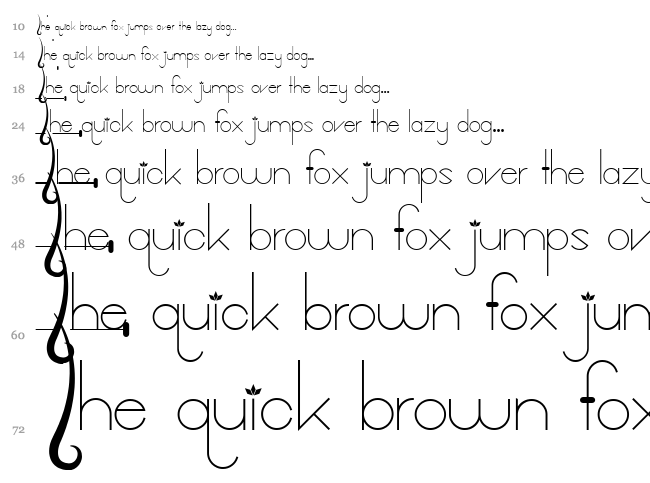 Kalopsia font waterfall