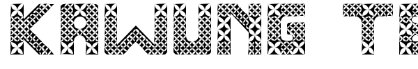 Kawung Textile font