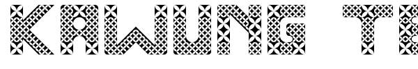 Kawung Textile font preview