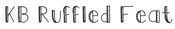KB Ruffled Feathers font