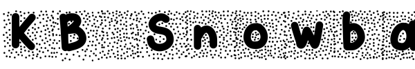 KB Snowballin font
