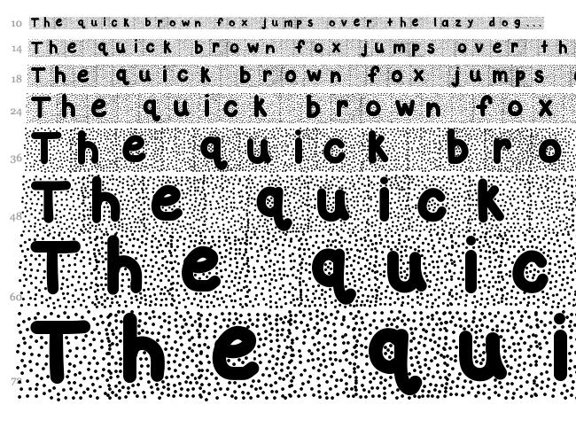 KB Snowballin font waterfall