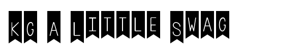 KG A Little Swag font