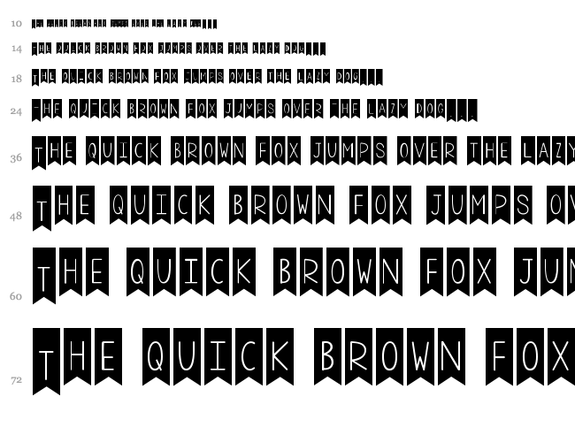 KG A Little Swag font waterfall