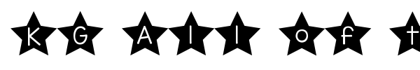 KG All of the Stars font