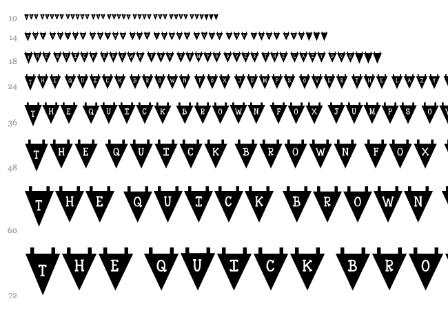 KG Royals font waterfall