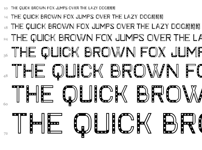 KH Faygt font waterfall