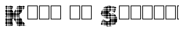 King of Scotland font