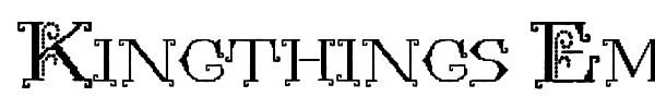 Kingthings Embroidery font