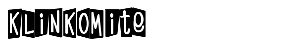 KlinkOMite font