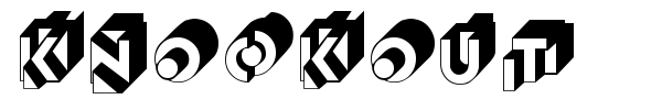 Knockout font