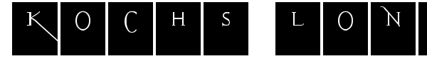 Kochs Long Caps Squares font