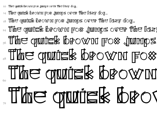 Kodyz font waterfall