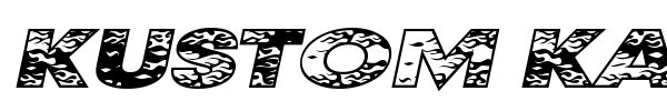 Kustom Kar font