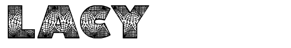 Lacy font preview