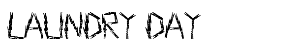 Laundry Day font