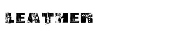 Leather font