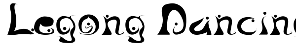Legong Dancing font