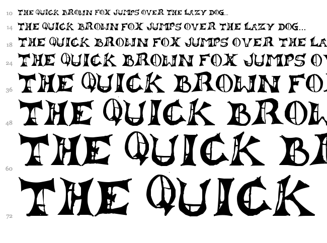 Lestat font waterfall