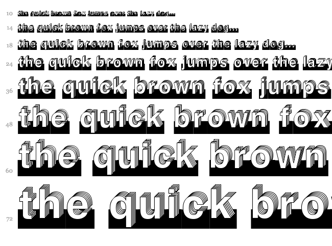Level font waterfall