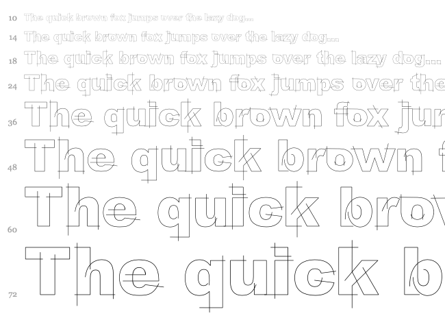 LGf Besitos Round font waterfall