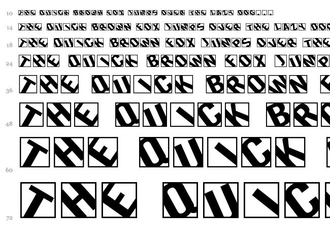 Lola font waterfall