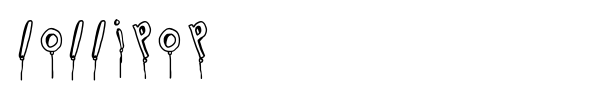 Lollipop font
