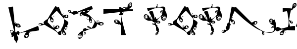 Lost Popnicasiana font