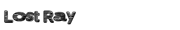 Lost Ray font preview