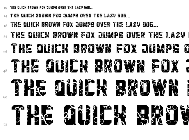 Mama Love font waterfall