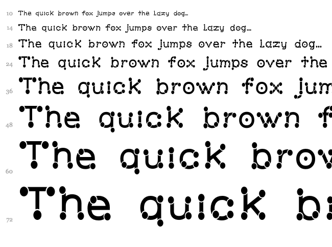 Matchstick font waterfall