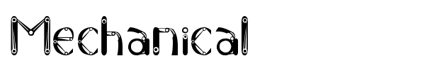 Mechanical font